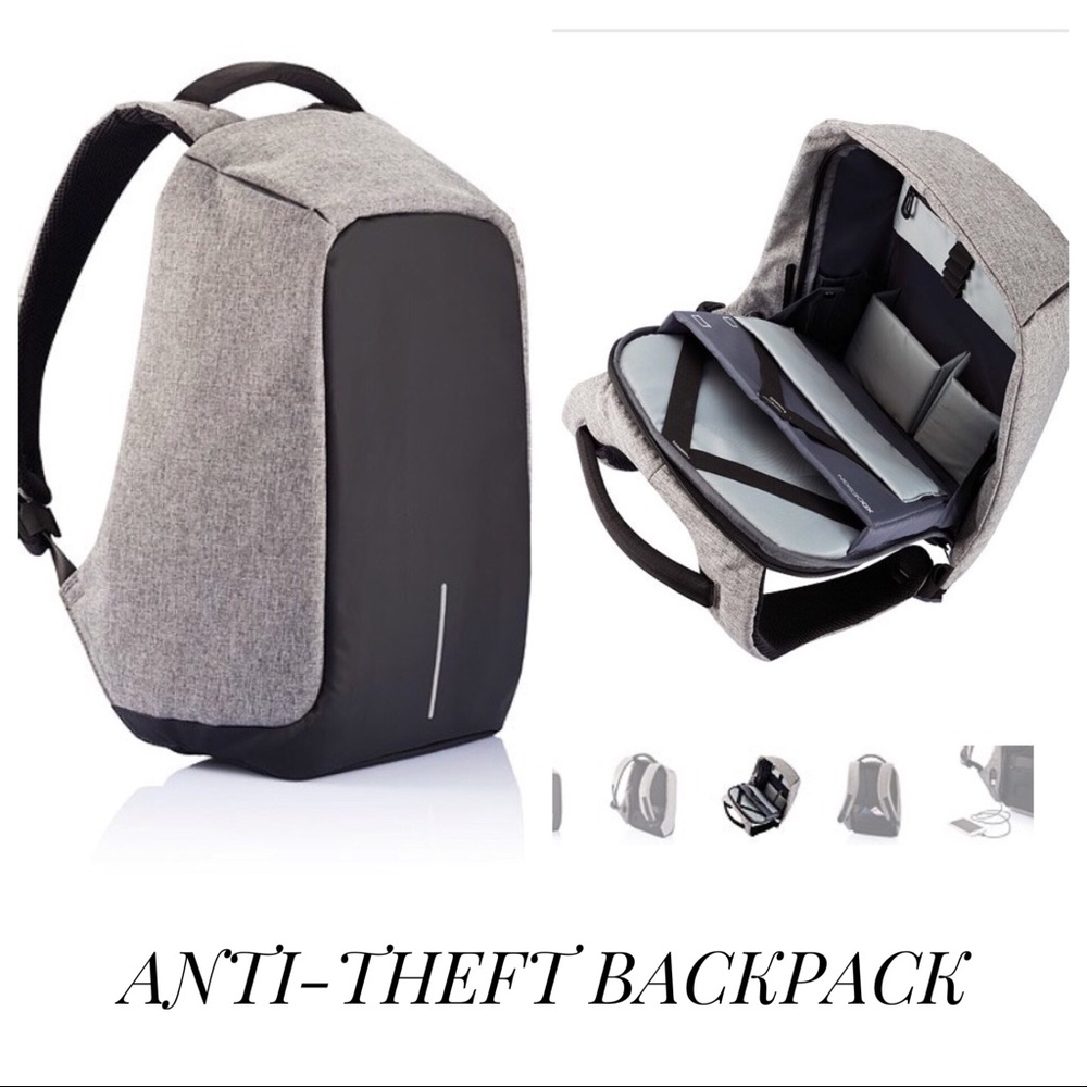ANTI-THEFT Backpack - BLACK NEW - Picture 2 of 8